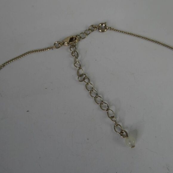 Avon NRT Gold Tone Heavenly Wings Faith Rhinestone Sparkly Necklace adjustable - Picture 5 of 8